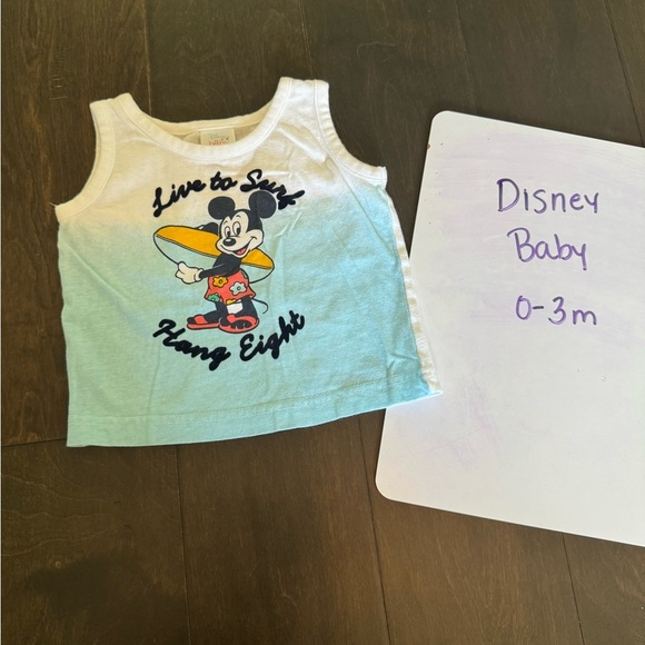 Disney Blue and White Character Tank Top - Picture 1 of 2